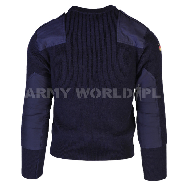 Bundespolizei Police Sweater German Original Navy Blue Surplus Good Condition
