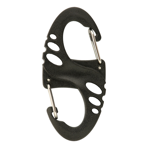 Karabinek Dwustronny Plastikowy Typu S-Hook M-Tac Czarny (MTC-SHKCRBNR-BK)