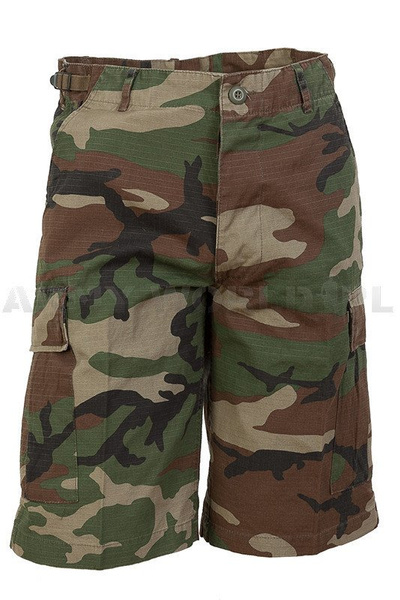 Bermuda Pants Ripstop  Miltec Shorts Woodland  (11402020)