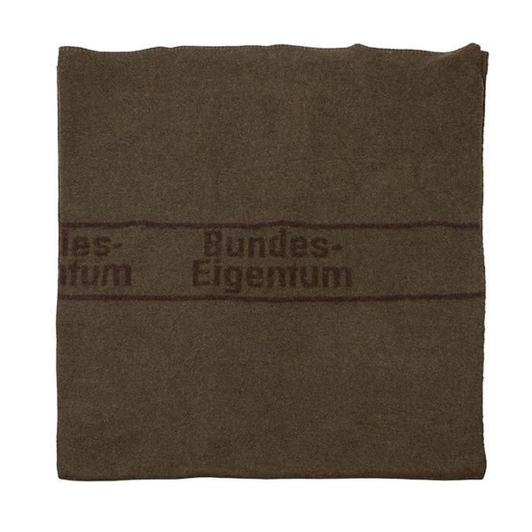 Koc Wojskowy Wełniany Bundeswehr Olive / Brązowy Oryginał Demobil BDB