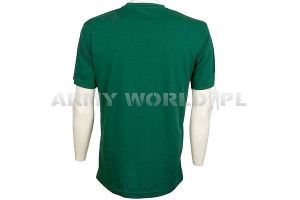 T-shirt Termoaktywny Coolmax Z Naszywką Miecze Zielony Oryginał Demobil BDB