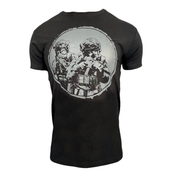 T-Shirt Żołnierze Maskpol Czarny (T-SHC-04)