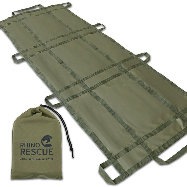 Nosze Ratunkowe Wielozadaniowe Rhino Rescue Multi-Use Disposable Litter Olive 