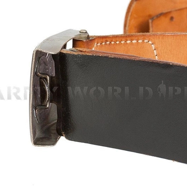 Military Leather Gala Belt Bundeswehr Original Demobil SecondHand