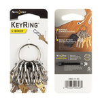 Karabinek O-Ring Na Klucze S-Biner KeyRing Stal Nierdzewna Nite Ize Srebrny (KRGS-11-R3)