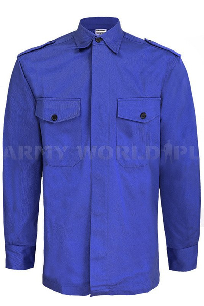 Dutch Military Work Shirt Blue Original New - Set Of 100 Pieces