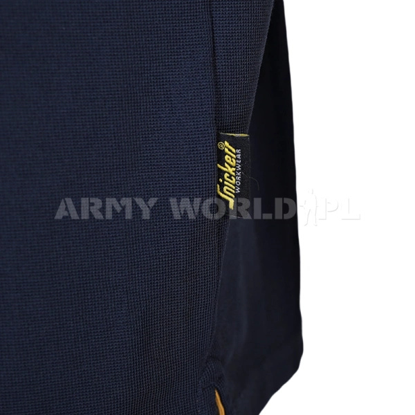  Koszulka Polo Wojskowa SNICKERS z Krótkim Rękawem 2724 Granatowa Oryginał Demobil BDB