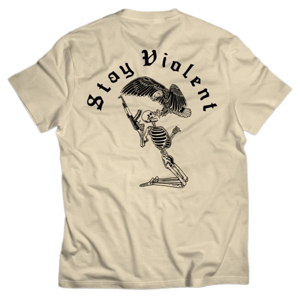 T-Shirt Stay Violent Brothers In Arms Sand