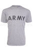 Military T-shirt US Army FITNESS UNIFORM Grey New