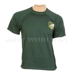 T-shirt Termoaktywny Coolmax Z Naklejką VI 6 Regiment RLC Zielony Oryginał Demobil DB