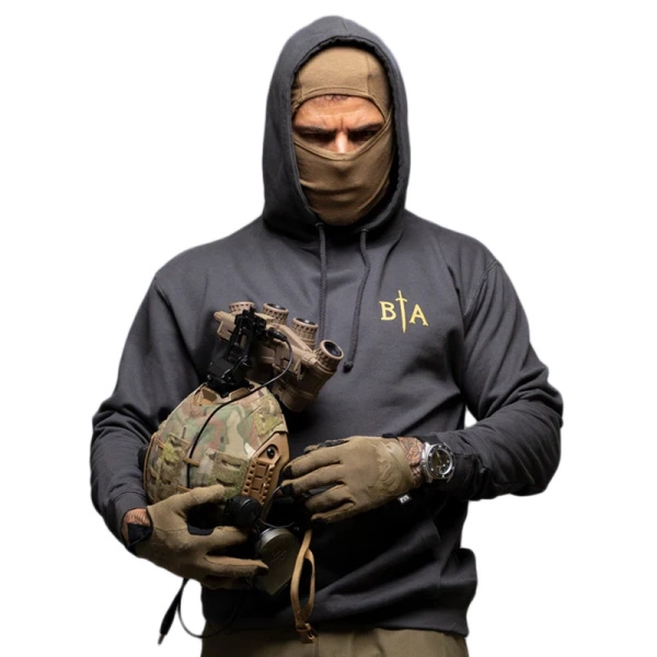 Bluza No Fear Hoodie Brothers In Arms Steel Grey