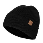 Czapka 100% Wełna Merino (250 g/m²) Icewall Czarna