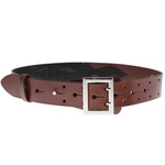 Officer Leather Belt M&M Leder Brown