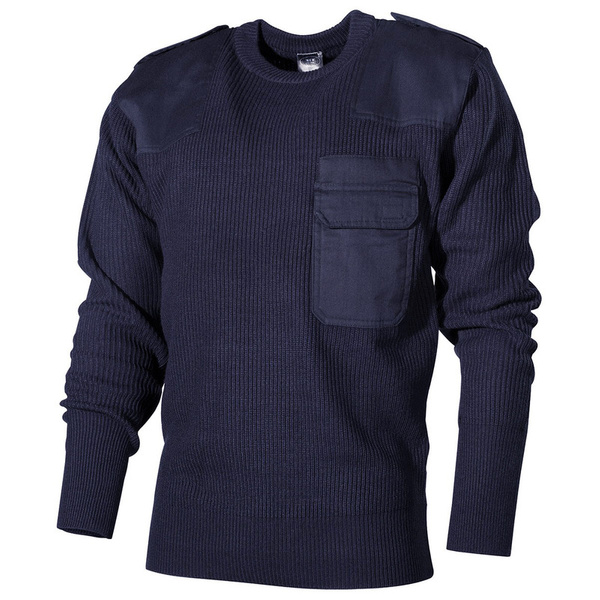 Bundeswehr Sweater With Pocket MFH Navy Blue