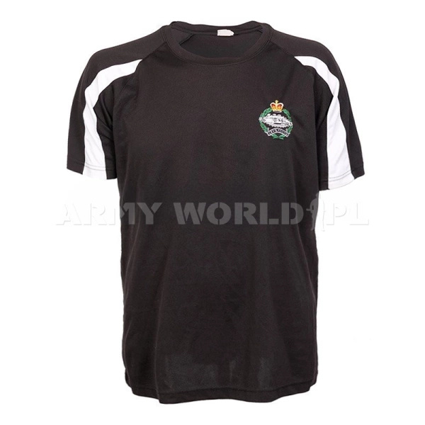 T-shirt Termoaktywny Coolmax Z Naszywką Fear Naught Biało Czarny Oryginał Demobil BDB