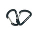 Karabińczyk 8x Aluminium Carabiner 0.3kN Ticket to the Moon Czarny (TMBINER03)