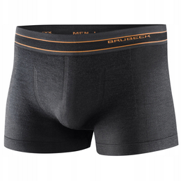 Bokserki Sportowe Męskie ACTIVE WOOL Brubeck Grafitowe (BX10870)