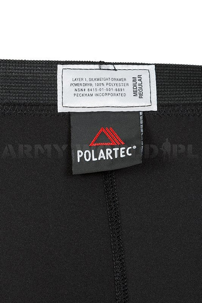 Thermoactive Drawers US Army LEVEL 1 POLARTEC Black Original New