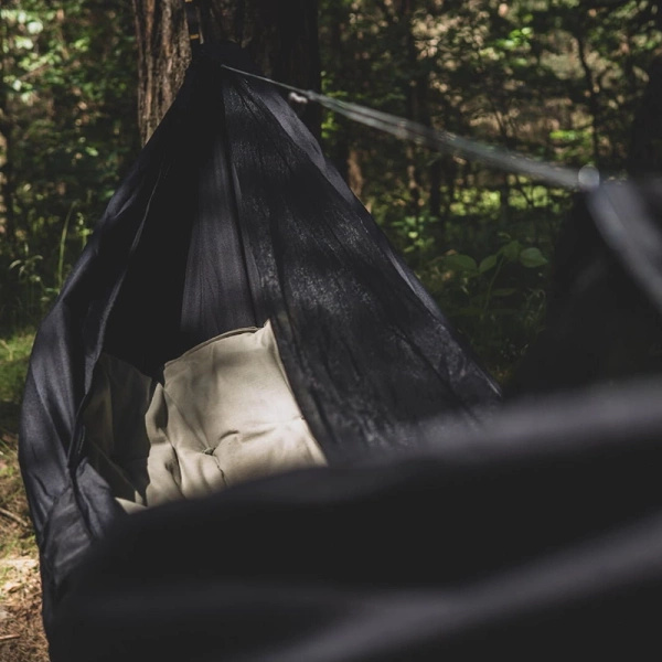 Hamak Obozowy Niedźwiedź XL z Moskitierą Double Zip TigerWood Czarny