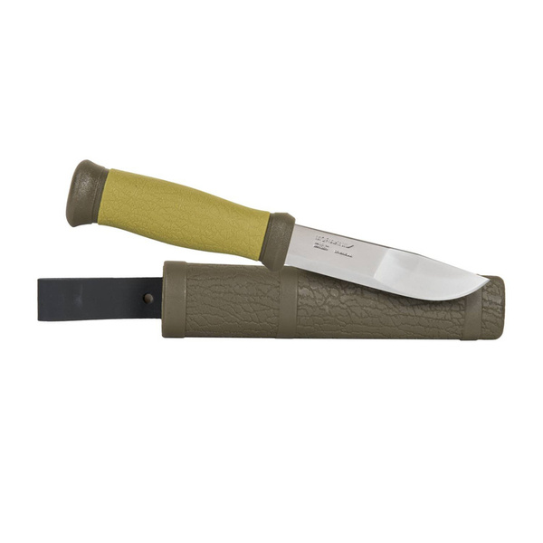 Nóż Morakniv® 2000 Outdoor Myśliwski Stainless Steel Olive Green (NZ-200-SS-02)