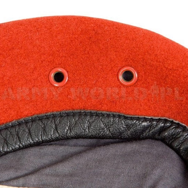 Military Beret Bundeswehr Coral-coloured Original Demobil 