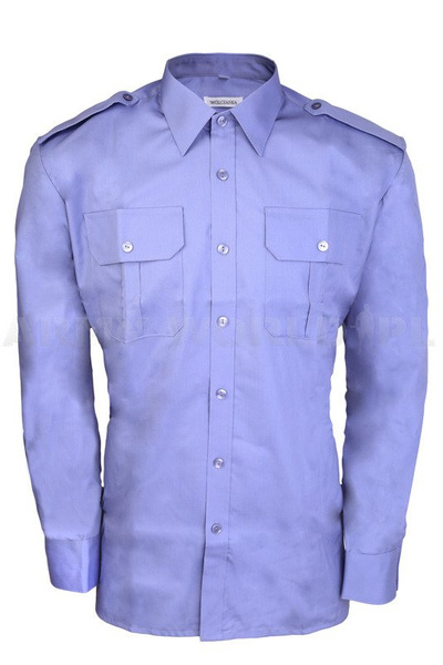 Officer Shirt with long sleeves 310/MON Original Blue - New