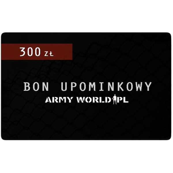 Bon Upominkowy Armyworld Wartość 300 zł 