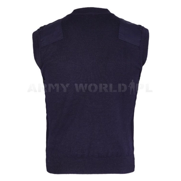 Woolen Vest Unisex Navy Blue Genuine Military Surplus Used