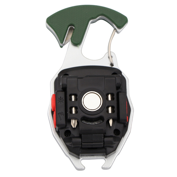 Lampka EDC COB z Pojedynczym Karabińczykiem 8w1 JB Tacticals Olive