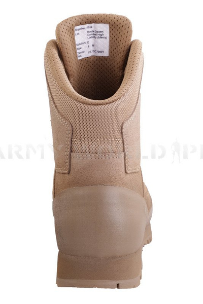 Buty Wojskowe Brytyjskie Combat High Liability Solution D Desert Nowe II Gatunek 