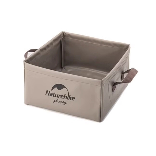 Zlew Składany Square Bucket 13L Naturehike Light Brown (NH19SJ007)