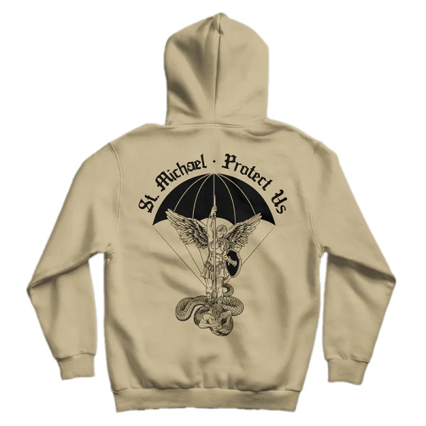 Bluza Z Kapturem St. Michael Hoodie Brothers In Arms Sand