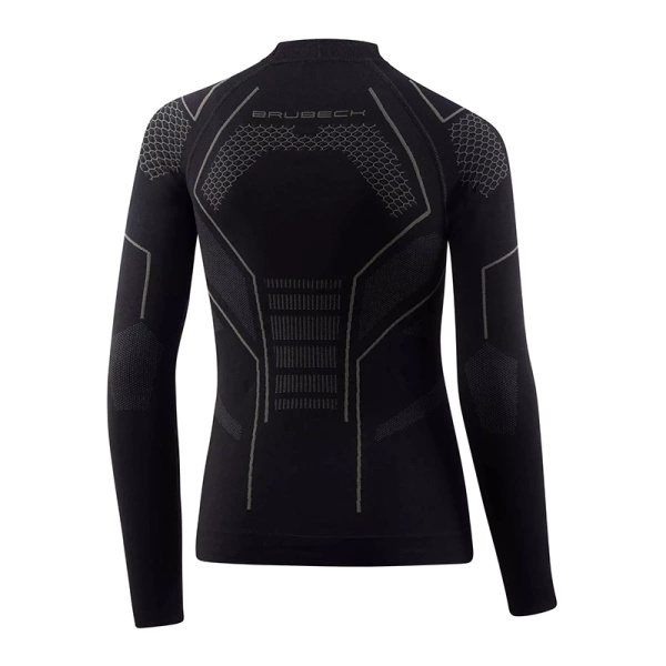 Bluza Termoaktywna Junior Thermo Brubeck Czarno / Grafitowa (LS1612J)
