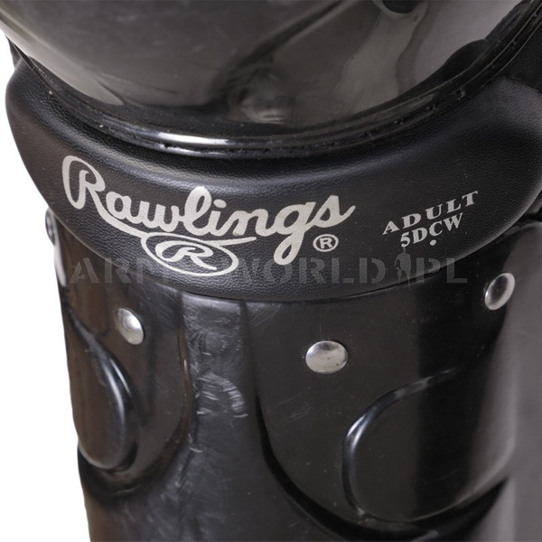 Ochraniacze Kolan I Piszczeli Dziecięce 12 - 16 Lat Rawlings Baseball US Army Czarne Oryginał Demobil DB