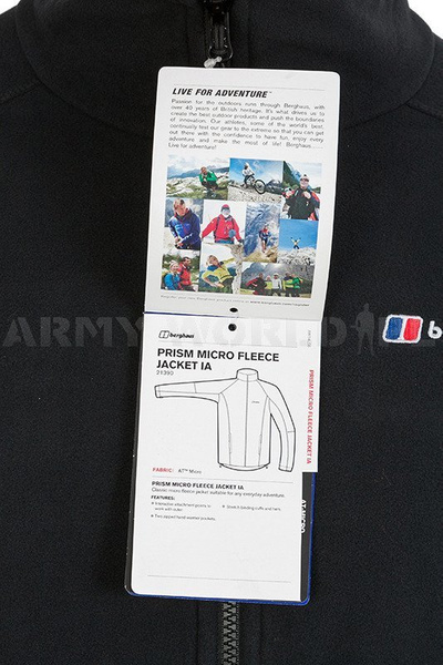 Men's Fleece Jacket Berghaus Prism Micro Fleece Black