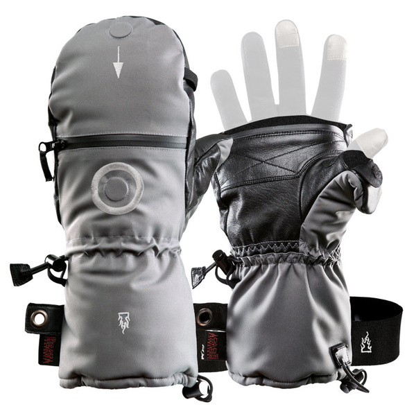 Rękawice Zimowe Shell The Heat Company Grey