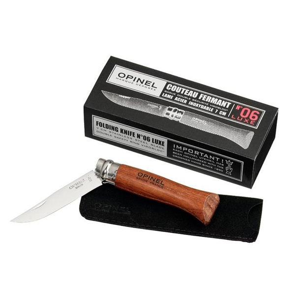 Nóż Składany OPINEL Luxury Padouk N°6 Box + Etui (226066)