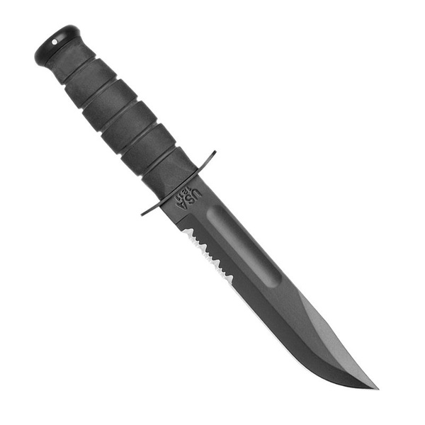 Nóż Black Serrated + Pochwa GFN Ka-Bar (1214)