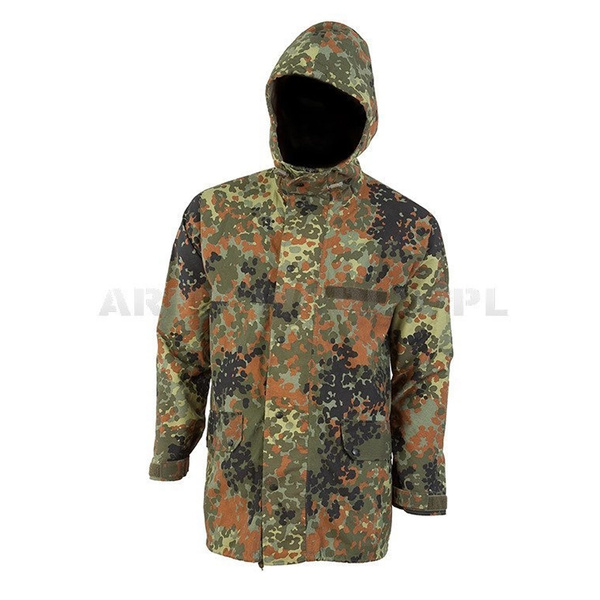 Military Rainproof Jacket Gore-Tex Flecktarn Used II Quality