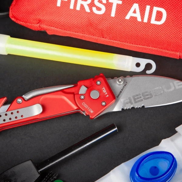 Nóż Składany T9111 Rescue Extrema Ratio Czerwony