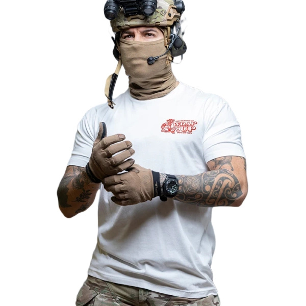 T-Shirt Döner Kalash Spicy Brothers In Arms Biały