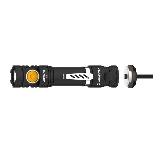 Latarka Ręczna Partner C2 Magnet USB Warm Armytek 1020 lm Czarna (F07802W)