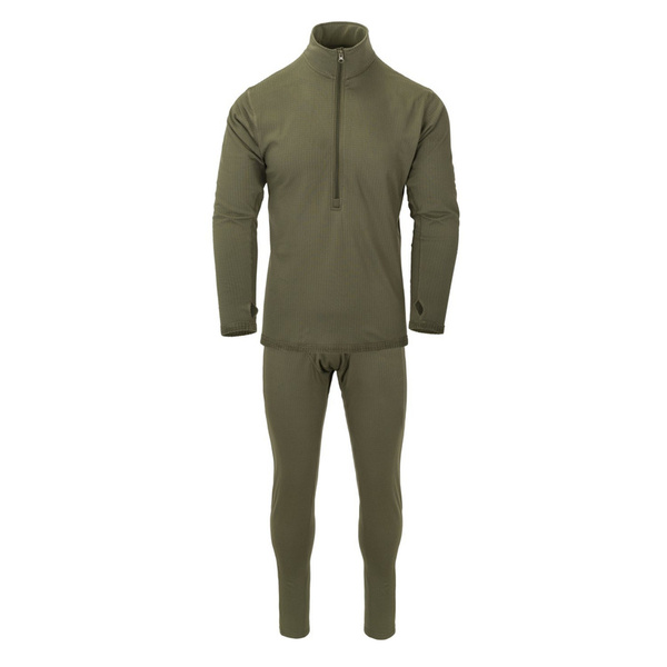 Thermoactive Underwear Level 2 III Gen. Helikon-Tex Set Shirt + Drawers Olive (KP-UN2-PO-02)