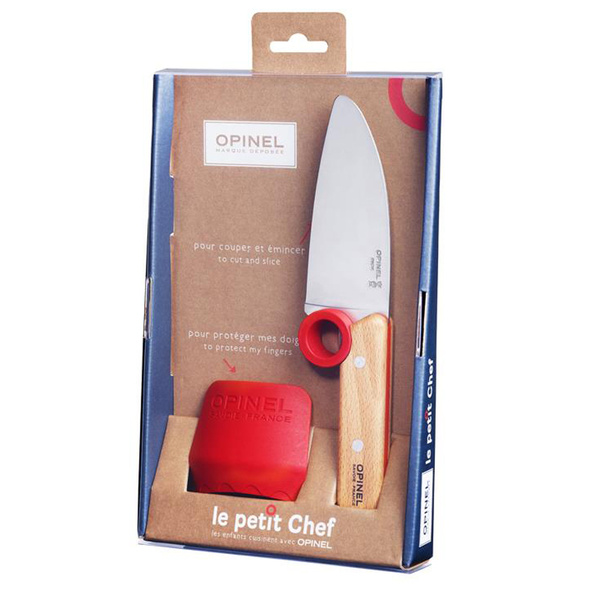 Nóż Z Osłoną Junior Le Petit Chef Opinel Czerwony (001744)