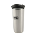 Kubek Termiczny Z Zaworem 450 ml M-Tac Srebrny (60053000)