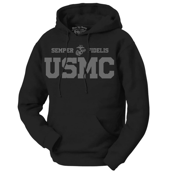 Bluza Kangurka USMC - Semper Fidelis 7.62 Design Czarny