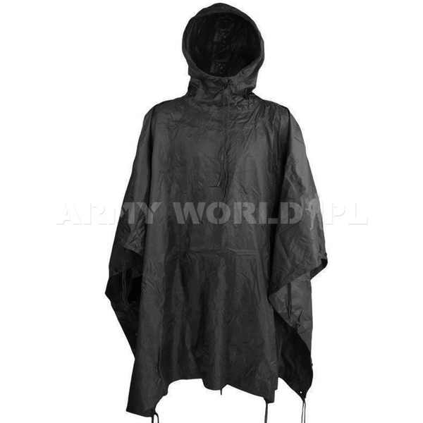 Peleryna Przeciwdeszczowa / Poncho Ripstop Mil-tec Czarne (10630002)