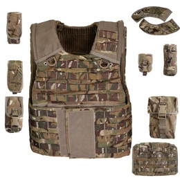 Kamizelka Taktyczna Modułowa Cover Body Armour OSPREY MK4 MTP Brytyjska + 9 Ładownic Oryginał Demobil DB 