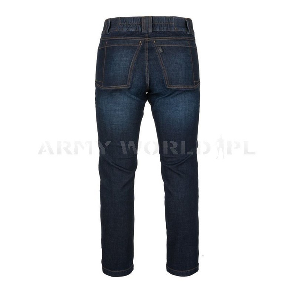 Spodnie Greyman Tactical SLIM Jeans Helikon-Tex Denim Mid Dark Blue (SP-GJS-DD-31)