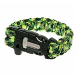 Paracord Bracelet With A Firestarter And A Whistle Bushmen Geckon New